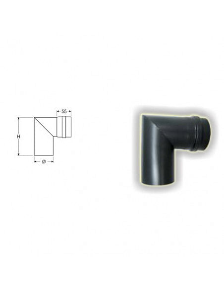 Kit scarico fumi interno per Stufa Pellet cm. 200 - Climaway