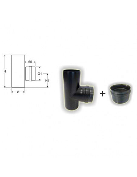Kit scarico fumi interno per Stufa Pellet cm. 200 - Climaway