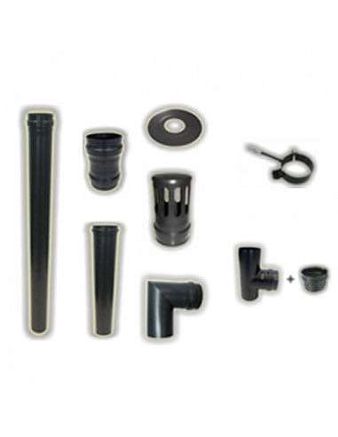 Kit scarico fumi interno per Stufa Pellet cm. 275 - Climaway