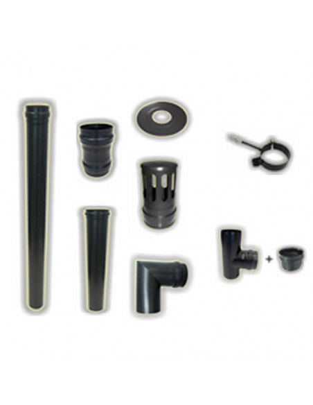 Kit scarico fumi interno per Stufa Pellet cm. 275 - Climaway