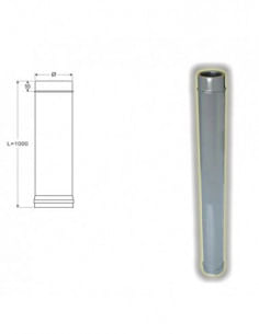 Elemento lineare Stufa Pellet cm. 100 acciaio inox - Climaway