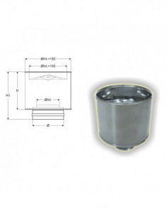 Comignolo antivento Stufa Pellet acciaio inox - Climaway