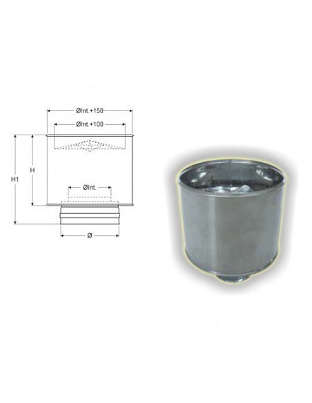 Kit scarico fumi interno/esterno per Stufa Pellet cm. 250 - Climaway