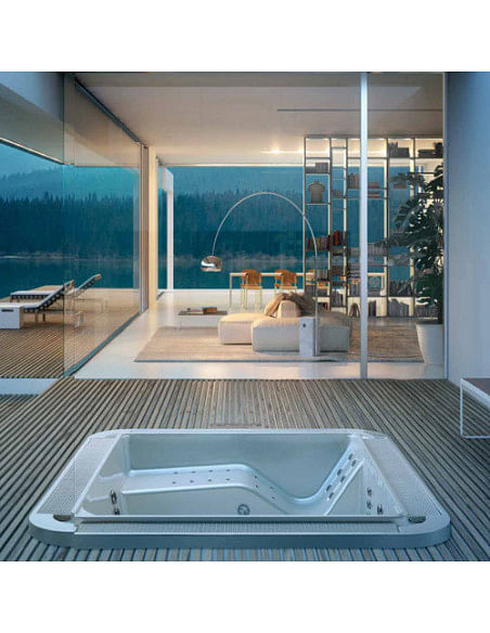 Minipiscina GLASS 1989 Mod. OF250/225 a sfioro - Climaway