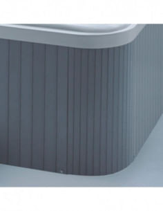 Minipiscina GLASS 1989 Mod. 215 con pannelli in sintetico grigio - Climaway 2