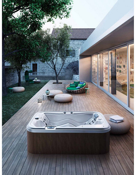 Minipiscina GLASS 1989 Mod. My Spa 216/165 finitura ROVERE - Climaway