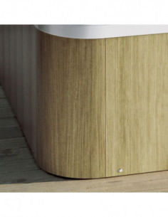 Minipiscina GLASS 1989 Mod. My Spa 216/165 finitura ROVERE - Climaway 2