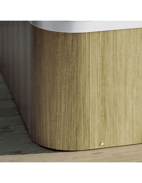 Minipiscina GLASS 1989 Mod. My Spa 216/165 finitura ROVERE - Climaway