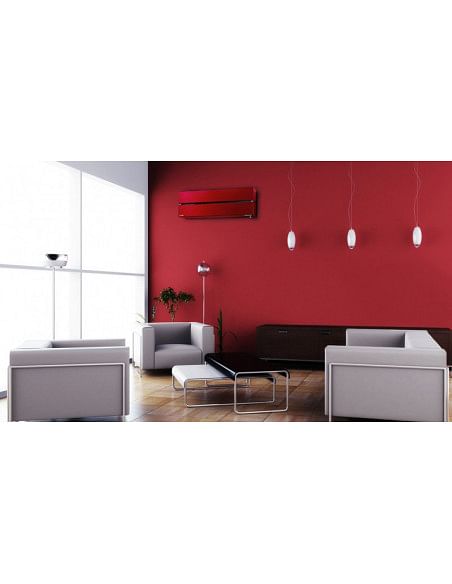 Climatizzatore Condizionatore Mitsubishi Kirigamine Style Rosso più MSZ-AP Wifi Dual Split R32 Inverter 12000 + 9000 BTU con ...