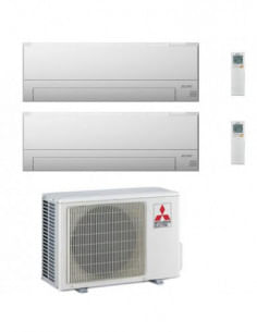 Climatizzatore Condizionatore Mitsubishi MSZ-BT Wifi R32 Dual Split Inverter 7000 + 7000 BTU con U.E. MXZ-2F33VF NOVITÁ Class... 2