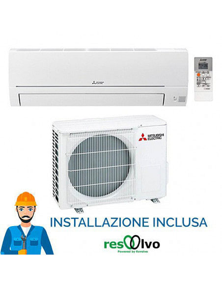 Climatizzatore Condizionatore Mitsubishi Linea Smart R32 MSZ-HR35VF 12000 BTU INVERTER classe A++/A+ Inclusa installazione e ...