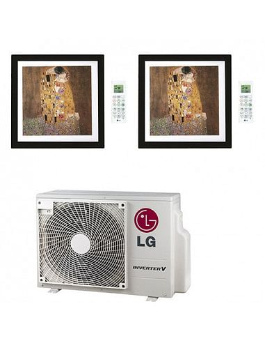 Climatizzatore Condizionatore LG Artcool Gallery R32 Dual Split Inverter 9000 + 9000 BTU con U.E. MU2R17 NOVITÁ Classe A+++/A...
