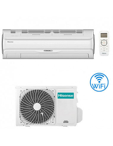 Climatizzatore Condizionatore Hisense Silentium Pro Wifi 12000 BTU QD35XU01G INVERTER Classe A+++/A+++ - Climaway