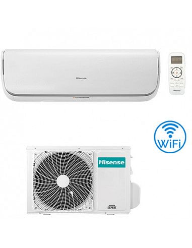 Climatizzatore Condizionatore Hisense Silentium Wifi 9000 BTU QA25XX0A (QA25XX0AG) INVERTER Classe A+++/A+++ - Climaway