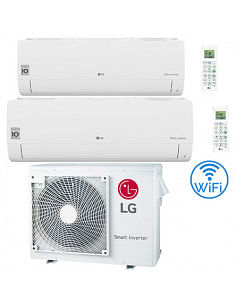 Climatizzatore Condizionatore LG Libero Smart R32 Wifi Dual Split Dual Inverter 9000 + 18000 BTU con U.E. MU3R19 NOVITÁ Class...