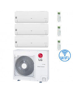 Climatizzatore Condizionatore LG Libero Smart R32 Wifi Trial Split Dual Inverter 12000 + 12000 + 12000 BTU con U.E. MU4R25 NO...