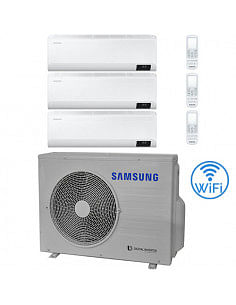 Climatizzatore Condizionatore Samsung WINDFREE AVANT R32 Wifi Trial Split Inverter 7000 + 7000 + 12000 BTU con U.E. AJ052TXJ3...