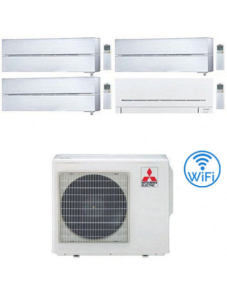 Climatizzatore Condizionatore Mitsubishi Kirigamine Style Wifi Bianco Perla più MSZ-AP Wifi R32 Quadri Split Inverter 9000 + ...