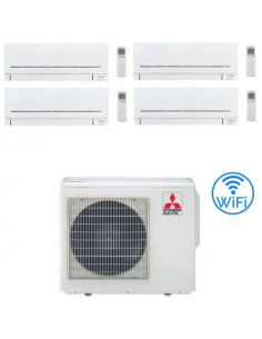 Climatizzatore Condizionatore Mitsubishi MSZ-AP Wifi R32 Quadri Split Inverter 7000 + 9000 + 12000 + 12000 BTU con U.E. MXZ-4...