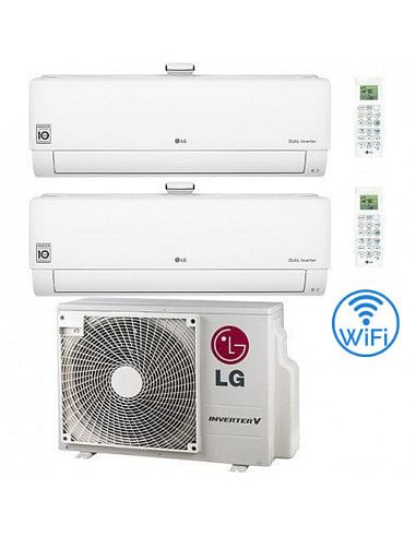 Climatizzatore Condizionatore LG Atmosfera R32 Dual Split Dual Inverter 12000 + 12000 BTU con U.E. MU3R19 NOVITÁ Classe A+++/...