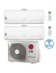 Climatizzatore Condizionatore LG Atmosfera R32 Dual Split Dual Inverter 9000 + 9000 BTU con U.E. MU2R17 NOVITÁ Classe A+++/A+...