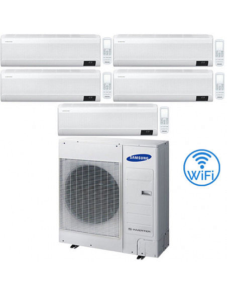 Climatizzatore Condizionatore Samsung WINDFREE AVANT R32 Wifi Penta Split Inverter 7000 + 7000 + 7000 + 12000 + 18000 BTU con...