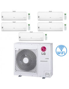 Climatizzatore Condizionatore LG Atmosfera R32 Penta Split Dual Inverter 9000 + 9000 + 9000 + 9000 + 9000 BTU con U.E. MU5R30...