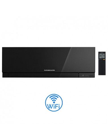 Climatizzatore Condizionatore Mitsubishi Inverter Unità Interna a parete serie Kirigamine Zen Wifi Nero 7000 BTU MSZ-EF22VGKB...