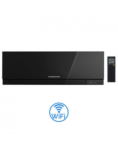 Climatizzatore Condizionatore Mitsubishi Inverter Unità Interna a parete serie Kirigamine Zen Wifi Nero 12000 BTU MSZ-EF35VGK...