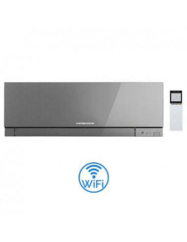 Climatizzatore Condizionatore Mitsubishi Inverter Unità Interna a parete serie Kirigamine Zen Wifi Argento 7000 BTU MSZ-EF22V...