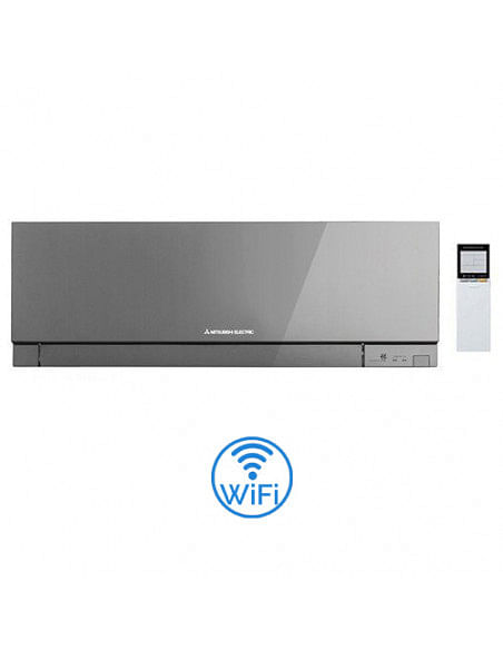 Climatizzatore Condizionatore Mitsubishi Inverter Unità Interna a parete serie Kirigamine Zen Wifi Argento 7000 BTU MSZ-EF22V...