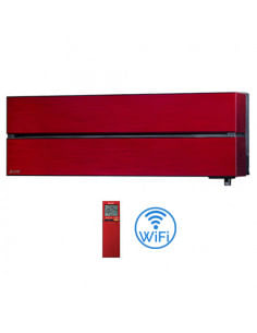 Climatizzatore Condizionatore Mitsubishi Inverter Unità Interna a parete serie Kirigamine Style Rosso Wifi 12000 BTU MSZ-LN35...
