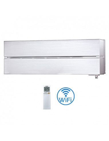 Climatizzatore Condizionatore Mitsubishi Inverter Unità Interna a parete serie Kirigamine Style Bianco Wifi 9000 BTU MSZ-LN25...