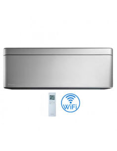 Climatizzatore Condizionatore Daikin Inverter Unità Interna a parete serie Stylish Silver 9000 BTU FTXA25CS (FTXA25BS) - Clim...