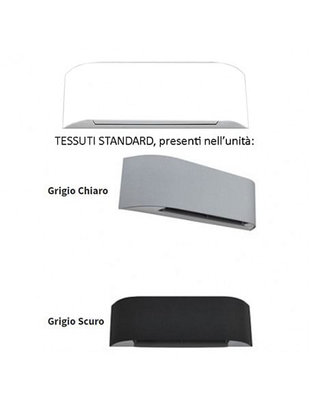 Climatizzatore Condizionatore Toshiba Serie Haori Wifi Bianco con tessuti Grigio scuro / Grigio chiaro R32 Dual Split Inverte...