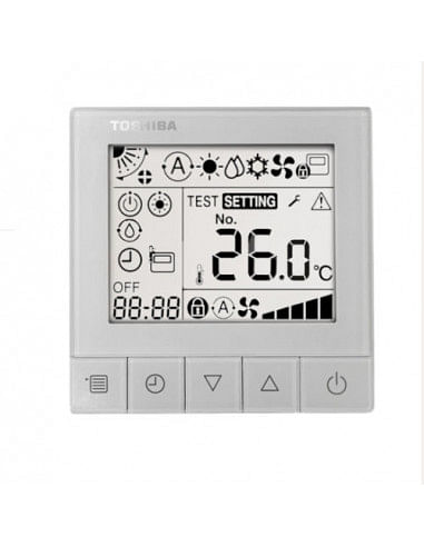Comando a filo Toshiba RBC-ASCU11-E semplificato con time contaore spegnimento - Climaway