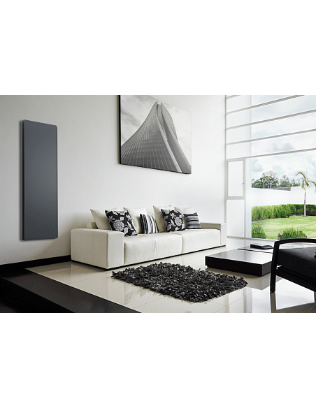 Radiatore elettrico verticale Radialight Dual-Therm ICON 7 Grigio Antracite 750W con controllo digitale - Climaway