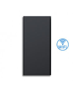 Radiatore elettrico verticale Radialight Dual-Therm ICON 7 WiFi Grigio Antracite 750W con controllo digitale e luce ambiente ...