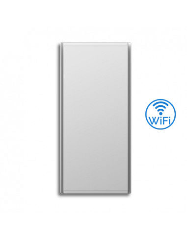 Radiatore elettrico verticale Radialight Dual-Therm ICON 10 WiFi Bianco 1000W con controllo digitale e luce ambiente Led - Cl...