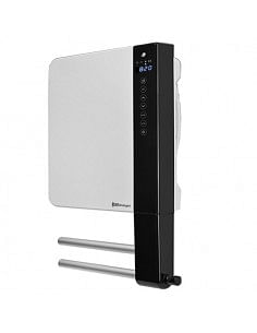 Termoventilatori da bagno a parete con controllo digitale Radialight Windy 2B con barra scaldasalvietta 1800W - Climaway