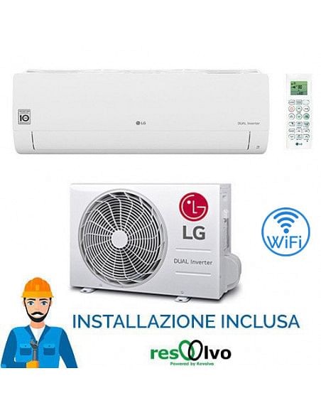 Climatizzatore Condizionatore LG Libero Smart R32 Wifi 9000 BTU S09ET nsj DUAL INVERTER NOVITÁ classe A++/A+ Inclusa installa...