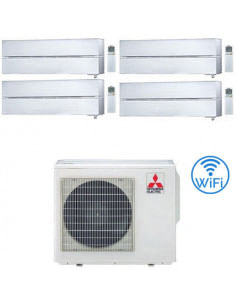 Climatizzatore Condizionatore Mitsubishi Kirigamine Style Wifi R32 Bianco Perla Quadri Split Inverter 9000 + 9000 + 9000 + 18...