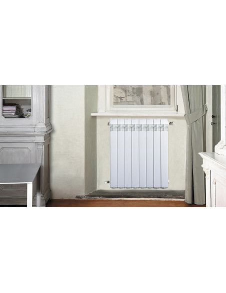 Termosifone Radiatore in alluminio da 8 elementi Global Vox 600 interasse 600 mm - Climaway