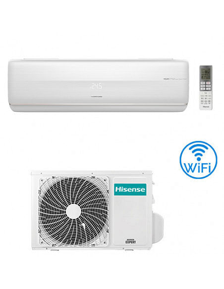 Climatizzatore Condizionatore Hisense Fresh Master R32 Wifi 12000 BTU QF35XW00G INVERTER Classe A+++/A+++ - Climaway