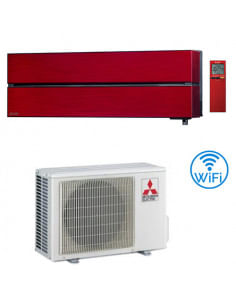 Climatizzatore Condizionatore Mitsubishi Kirigamine Style Rosso Wifi MSZ-LN25VGR 9000 BTU INVERTER classe A+++ /A+++ con cess...