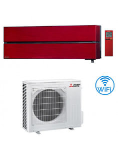 Climatizzatore Condizionatore Mitsubishi Kirigamine Style Rosso Wifi MSZ-LN50VGR 18000 BTU INVERTER classe A+++ /A++ con cess...