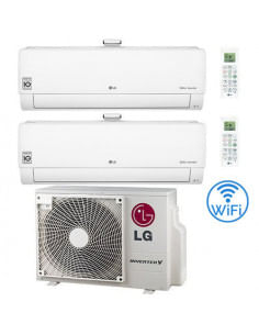 Climatizzatore Condizionatore LG Atmosfera R32 Dual Split Dual Inverter 9000 + 12000 BTU con U.E. MU2R15 NOVITÁ Classe A+++/A...
