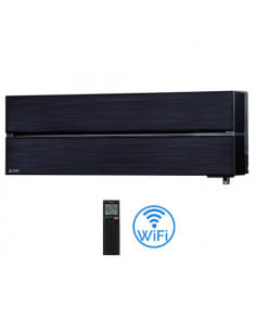 Climatizzatore Condizionatore Mitsubishi Inverter Unità Interna a parete serie Kirigamine Style Nero Wifi 12000 BTU MSZ-LN35V... 2