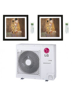 Climatizzatore Condizionatore LG Artcool Gallery R32 Dual Split Inverter 12000 + 12000 BTU con U.E. MU4R25 NOVITÁ Classe A++/...