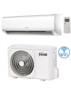 Climatizzatore Condizionatore Ferroli Serie Diamant Plus S Wifi DC Inverter R32 24000 BTU Classe A++/A+ - Climaway